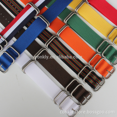 Hot sell nylon ZULU watch strap with 304L matte hardware buckle